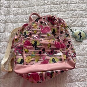 Betsey Johnson clear backpack